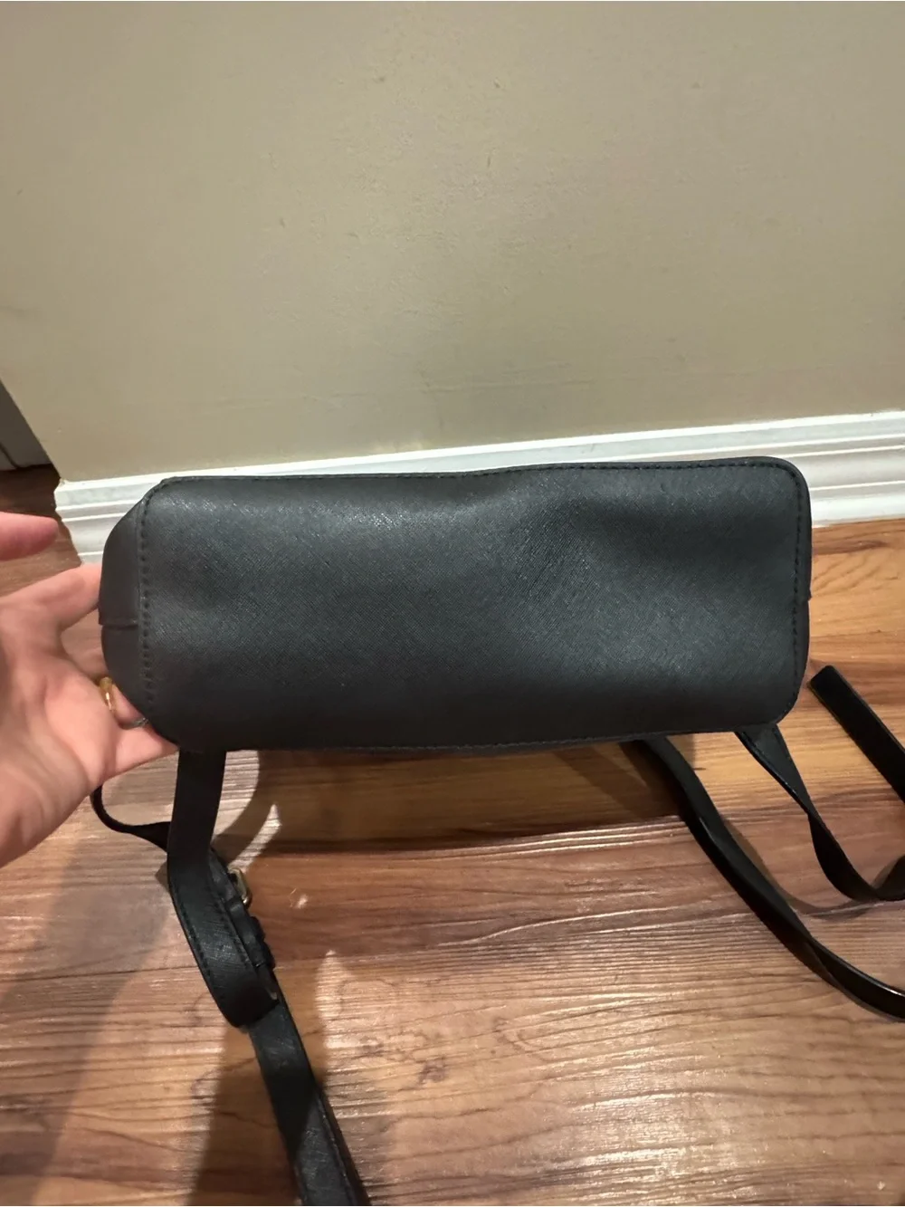 kate spade Black Leather Backpack and Crossbody Set